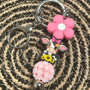 Cute Cow Keychain